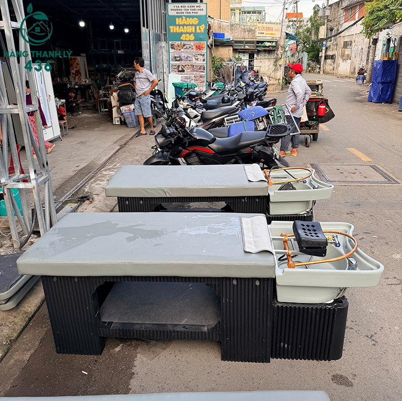 Giường Gội Đầu Cũ Liền Bồn Rửa Màu Xám Đen 8 giuong goi dau cu lien bon rua mau xam den 4