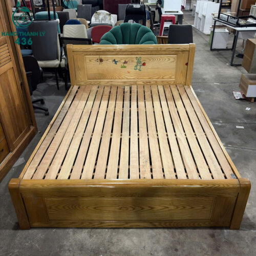 Thanh Lý Bàn Ghế Cũ, Mua Bán Đồ Nội Thất Cũ Giá Rẻ TPHCM 186 giuong ngu go cu 1m6x2m co 2 hoc keo chua do 5