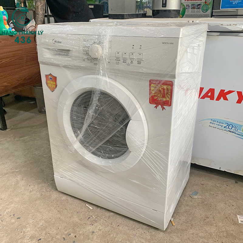 Máy Giặt Midea Cũ 7kg Lồng Ngang Màu Trắng Gọn Đẹp 4 may giat midea cu 7kg long ngang mau trang gon dep 1