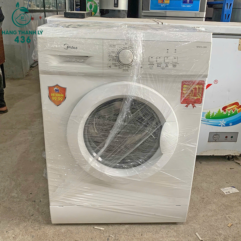 Máy Giặt Midea Cũ 7kg Lồng Ngang Màu Trắng Gọn Đẹp 6 may giat midea cu 7kg long ngang mau trang gon dep 3