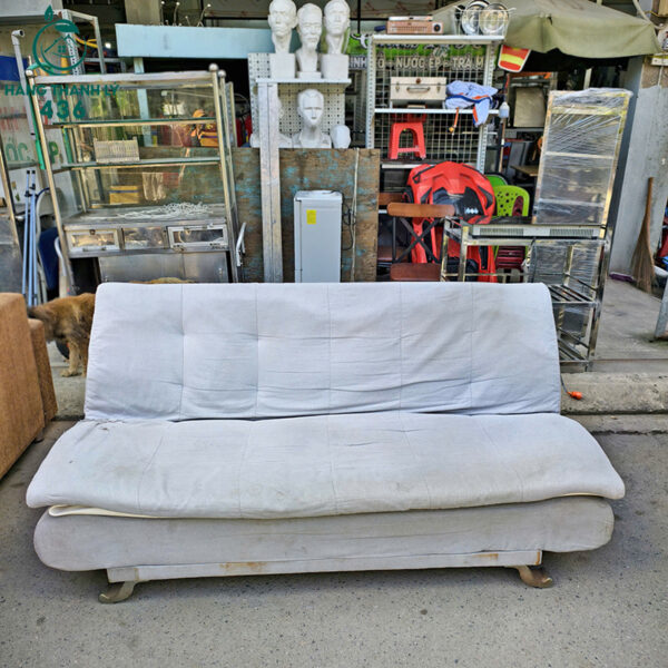 sofa bed vai cu mau xam nhat 1m8 2