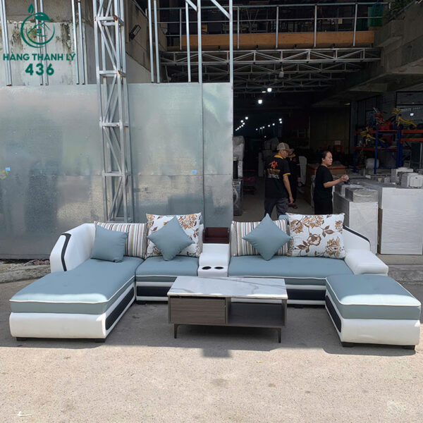 sofa-goc-chu-u-cu-3m3-phoi-xanh-trang-kem-ban (2) sofa goc chu u cu 3m3 phoi xanh trang kem ban 2