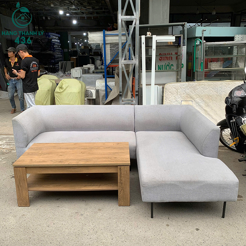 Sofa Góc L Bọc Vải Cũ Màu Xám 5 sofa goc l boc vai cu mau xam 1