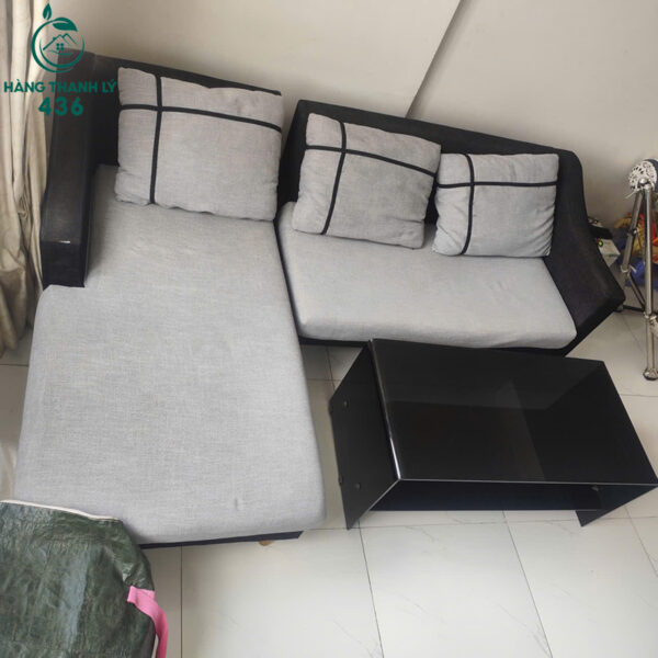 sofa goc l boc vai cu mau xam tay da 2