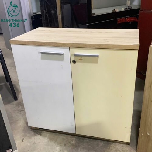tu ho so cu 90cmx40cmx75cm hai canh phoi trang van go vang 2