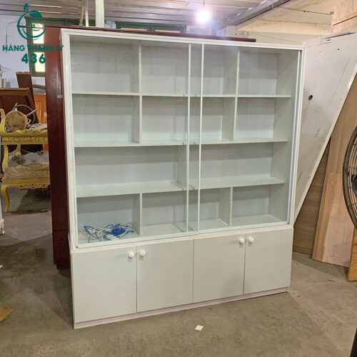 Thanh Lý Bàn Ghế Cũ, Mua Bán Đồ Nội Thất Cũ Giá Rẻ TPHCM 130 tu ho so go cu mau trang 1m6x35cmx1m85 nhieu ngan 1 1