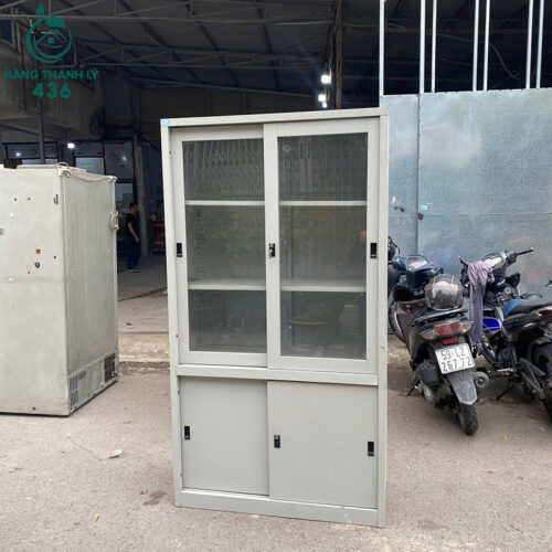 tu ho so sat cu 1mx1m83x45cm mau xam cua lua kinh 1