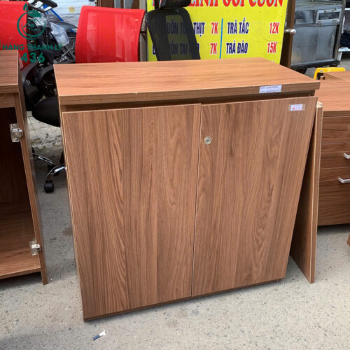 Tủ Hồ Sơ Vân Gỗ Nâu Cũ 80CM Hai Cánh 3 tu ho so van go nau cu 80cm hai canh 2