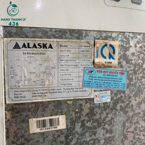 Tủ Mát Alaska Cũ 2 Cánh Kính Trưng Bày Tiện Lợi 7 tu mat alaska cu 2 canh kinh trung bay tien loi 1 1