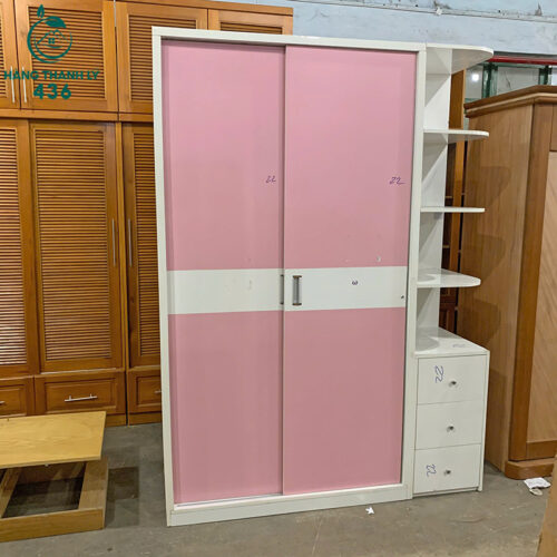 Thanh Lý Bàn Ghế Cũ, Mua Bán Đồ Nội Thất Cũ Giá Rẻ TPHCM 179 tu quan ao cu mau hong trang co ke trang tri tien dung 3