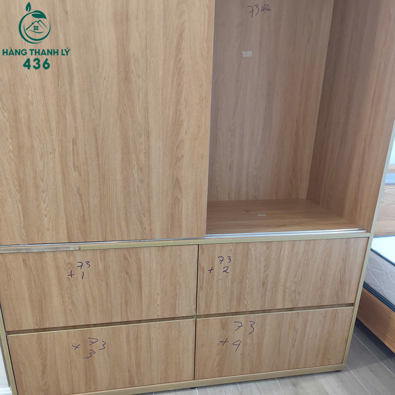 Tủ Quần Áo Gỗ Cũ 1M55X2M Cửa Lùa Tích Hợp 4 Ngăn Kéo 6 tu quan ao go cu 1m55x2m cua lua tich hop 4 ngan keo 2