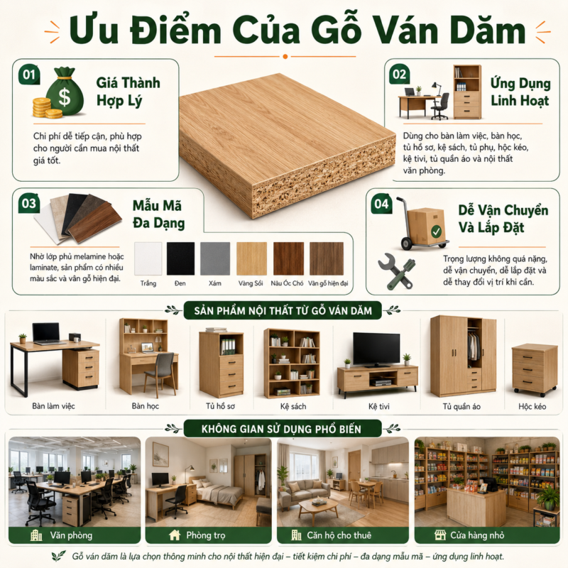 uu diem cua go cong nghiep van dam