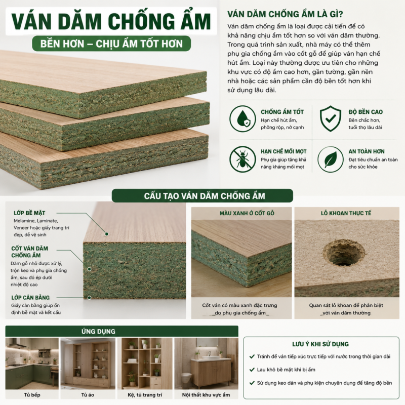 van dam chong am la loai duoc cai tien de co kha nang chiu am tot hon so voi van dam thuong