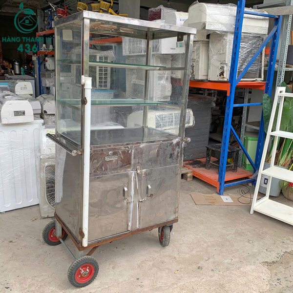xe-ban-banh-mi-cu-75cmx50cmx1m60-inox-co-kinh-trung-bay-tien-dung (4) xe ban banh mi cu 75cmx50cmx1m60 inox co kinh trung bay tien dung 4