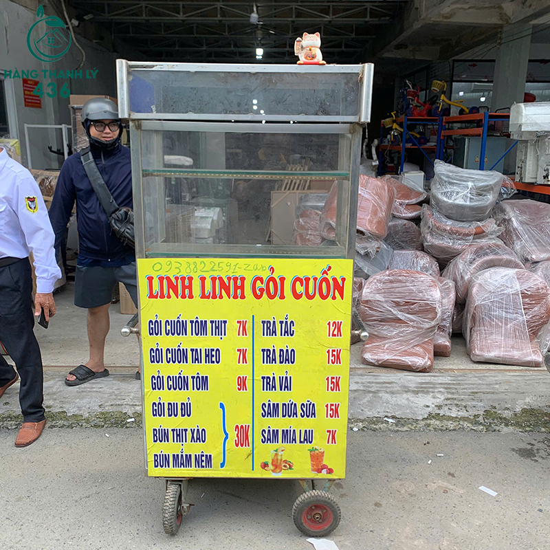 Xe Đẩy Gỏi Cuốn Cũ 80CM Gọn Gàng 5 xe day goi cuon cu 80cm gon gang 1