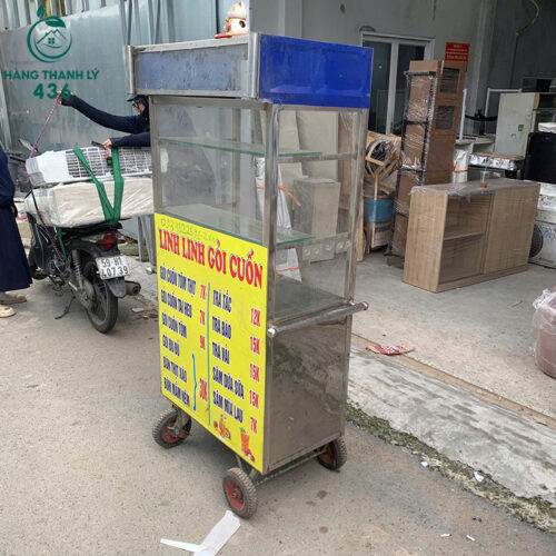 Xe Đẩy Gỏi Cuốn Cũ 80CM Gọn Gàng 3 xe day goi cuon cu 80cm gon gang 3