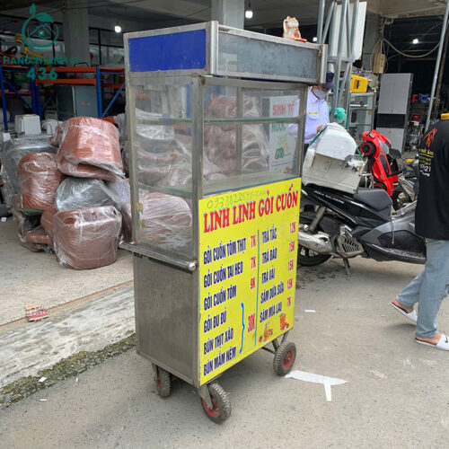 Xe Đẩy Gỏi Cuốn Cũ 80CM Gọn Gàng 4 xe day goi cuon cu 80cm gon gang 4