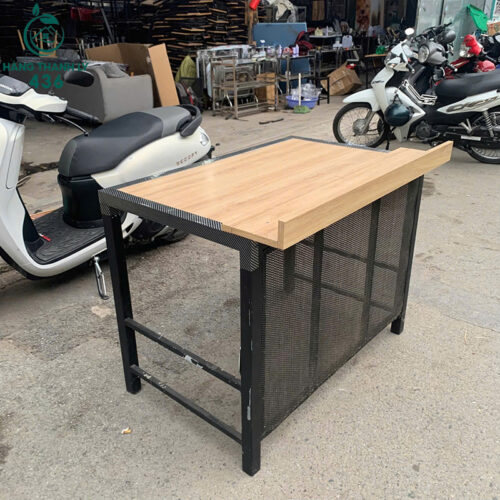 Bàn Làm Việc Cũ Gỗ Chân Sắt Hiện Đại 2 ban lam viec cu go chan sat hien dai 4