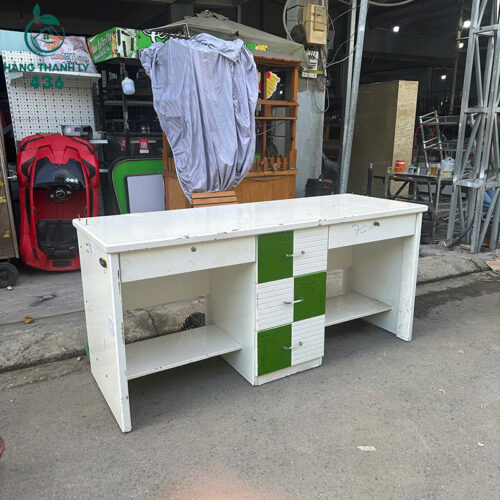 Bàn Làm Việc Đôi Gỗ Cũ Dài 1M66 2 ban lam viec doi go cu dai 1m66 3