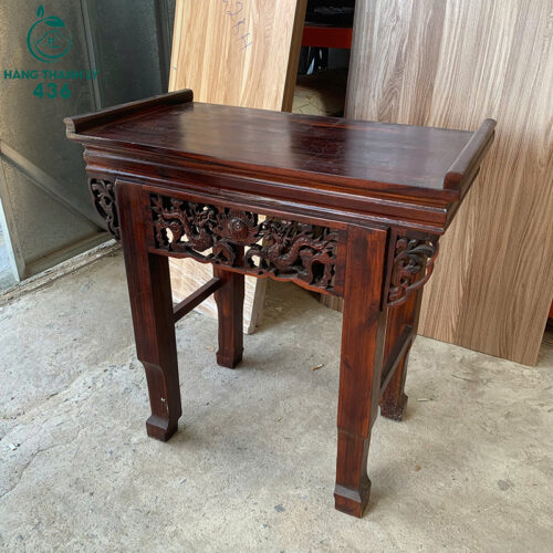 Bàn Thờ Gia Tiên Cũ 87CM Chạm Khắc Hoa Văn 3 ban tho gia tien cu 87cm cham khac hoa van 1