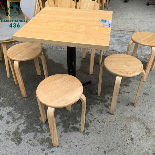 Bộ Bàn Ghế Gỗ Cũ Phù Hợp Quán Nước 3 bo ban ghe go cu phu hop quan nuoc 1