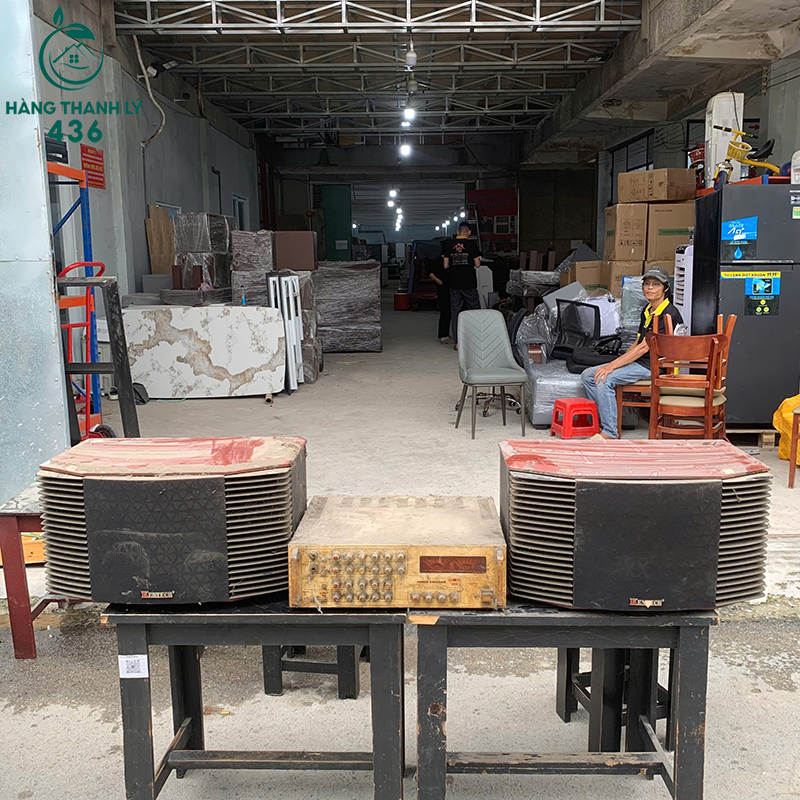 Bộ Loa Karaoke Cũ Gồm Hai Loa Và Amply Điều Chỉnh 6 bo loa karaoke cu gom hai loa va amply dieu chinh 3