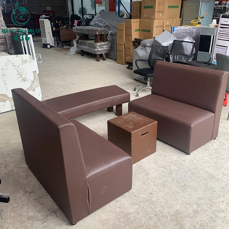 Bộ Sofa Băng Bọc Da Cũ Màu Nâu Gồm 3 Món (Nhiều Mẫu) 8 bo sofa bang boc da cu mau nau gom 3 mon 4
