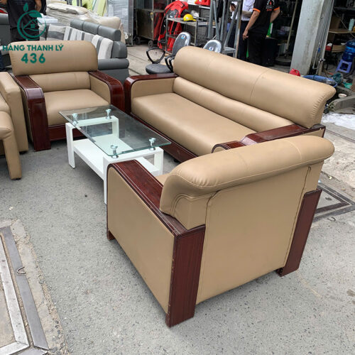 bo sofa cu 3 bang boc da kem ban kinh 3