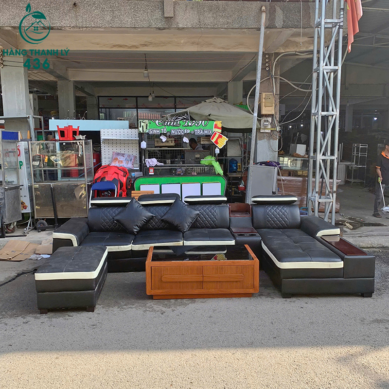 Bộ Sofa Cũ Tựa Đầu Cao Kèm Bàn Mặt Kính 4 bo sofa cu tua dau cao kem ban mat kinh 1
