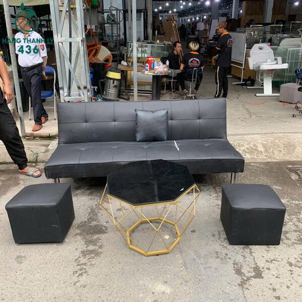bo sofa giuong cu boc da kem ban tra hien dai 2