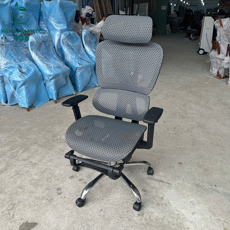 Ghế Văn Phòng Cũ Bọc Lưới Lưng Cao Cao Cấp 6 ghe giam doc cu boc luoi lung cao cao cap 2