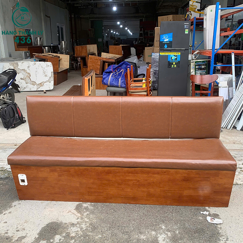 Ghế Sofa Băng Dài 1M8 Bọc Da Cũ Khung Gỗ Chắc Chắn 6 ghe sofa bang dai boc da cu khung go chac chan 3
