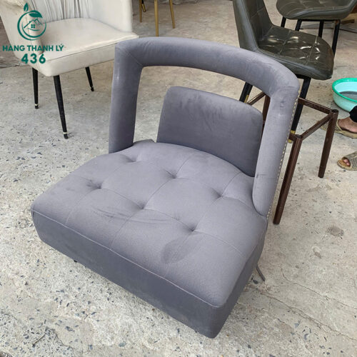 Ghế Sofa Đơn Cũ Bọc Vải Màu Xám 3 ghe sofa don cu boc vai mau xam 2