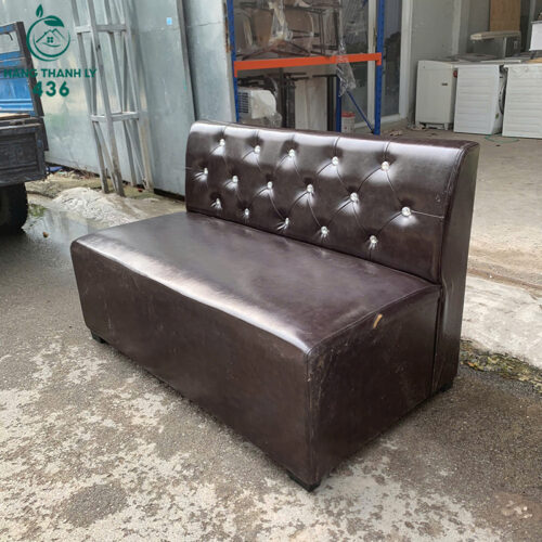 Ghế Sofa Karaoke Cũ Bọc Da Màu Nâu Đính Đá Đẹp 2 ghe sofa karaoke cu boc da mau nau dinh da dep 2
