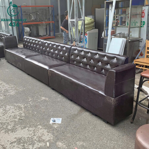Ghế Sofa Karaoke Cũ Bọc Da Màu Nâu Đính Đá Đẹp 4 ghe sofa karaoke cu boc da mau nau dinh da dep 5