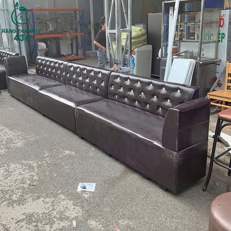 Ghế Sofa Karaoke Cũ Bọc Da Màu Nâu Đính Đá Đẹp 10 ghe sofa karaoke cu boc da mau nau dinh da dep 5