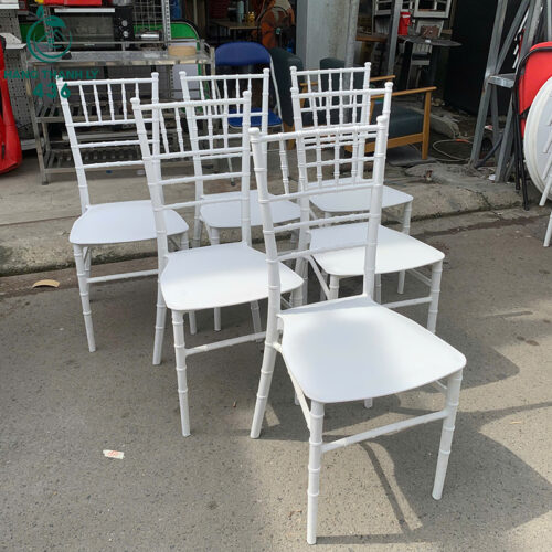 Ghế Tiffany Cũ Màu Trắng Nhựa PP Sang Trọng 3 ghe tiffany cu mau trang nhua pp sang trong 4
