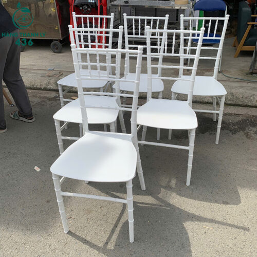 Ghế Tiffany Cũ Màu Trắng Nhựa PP Sang Trọng 2 ghe tiffany cu mau trang nhua pp sang trong 5