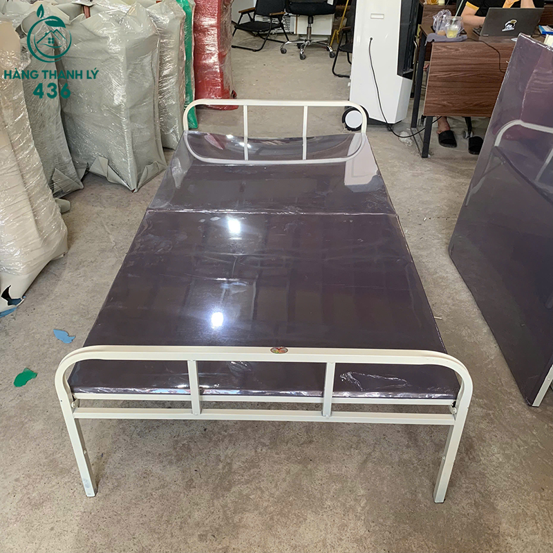 Giường Ngủ Cũ 1M2 Khung Sắt Màu Trắng 5 giuong ngu cu 1m2 khung sat mau trang 1
