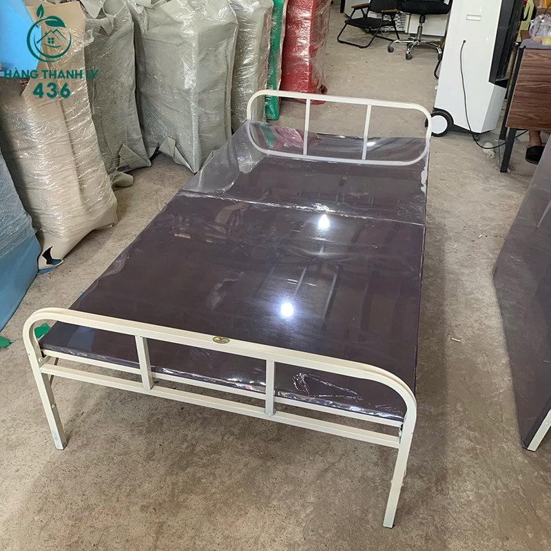 Giường Ngủ Cũ 1M2 Khung Sắt Màu Trắng 6 giuong ngu cu 1m2 khung sat mau trang 2