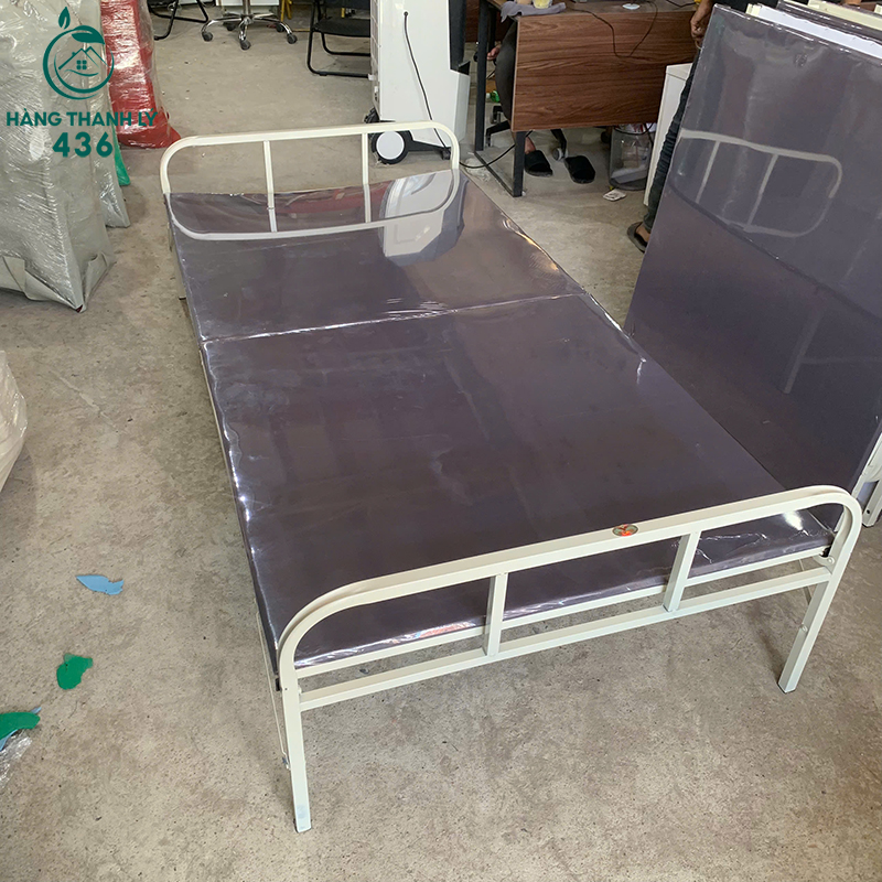 Giường Ngủ Cũ 1M2 Khung Sắt Màu Trắng 7 giuong ngu cu 1m2 khung sat mau trang 3