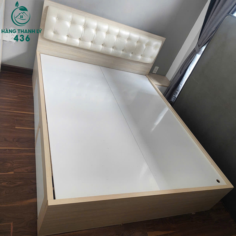 Giường Ngủ Cũ 4 Hộc Tủ 1M6 Đầu Giường Bọc Đệm 3 giuong ngu cu 4 hoc tu 1m6 dau giuong boc dem 1