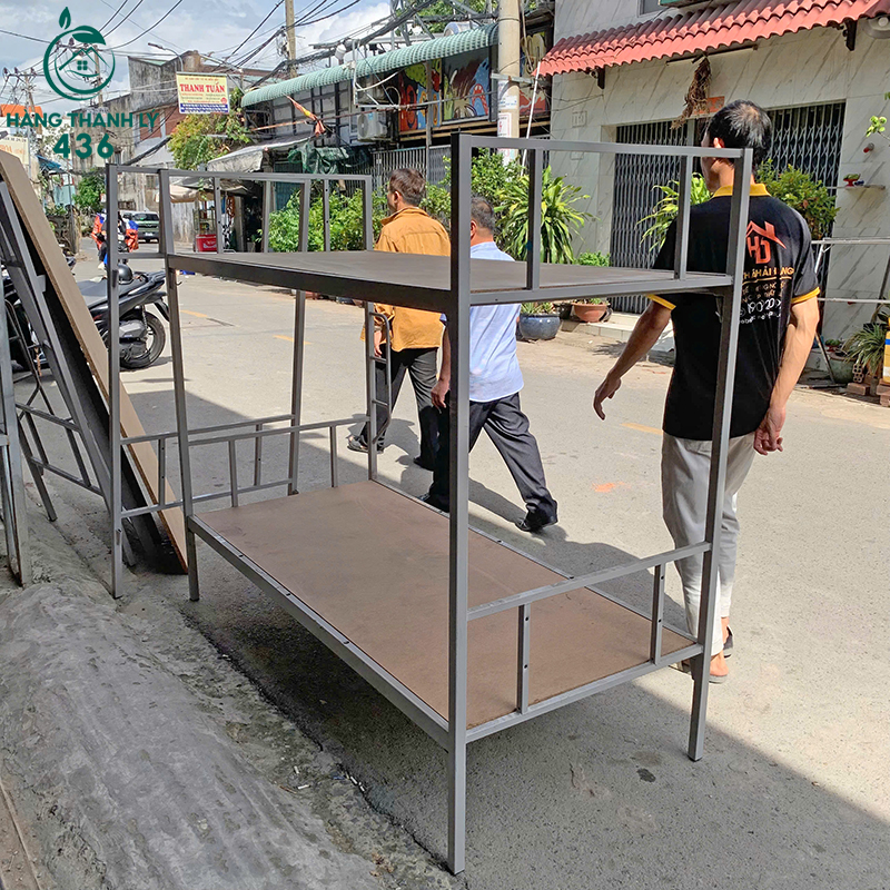 Giường Tầng Khung Sắt Cũ 1M8 Có Thang Leo Chắc Chắn 5 giuong tang khung sat cu 1m8 co thang leo chac chan 1 1