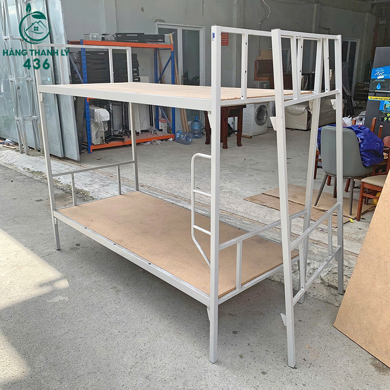 Giường Tầng Khung Sắt Cũ 1M8 Có Thang Leo Chắc Chắn 6 giuong tang khung sat cu 1m8 co thang leo chac chan 6