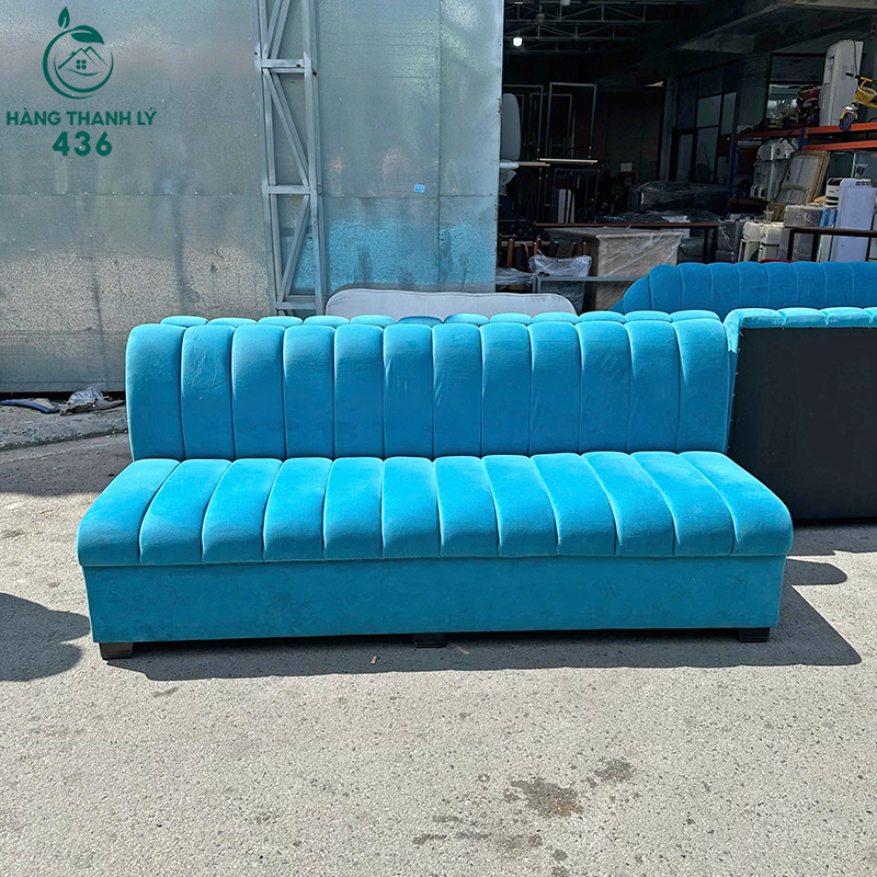 Sofa Băng Cũ Vải Nhung Màu Xanh 2M 4 httpshangthanhly436 1