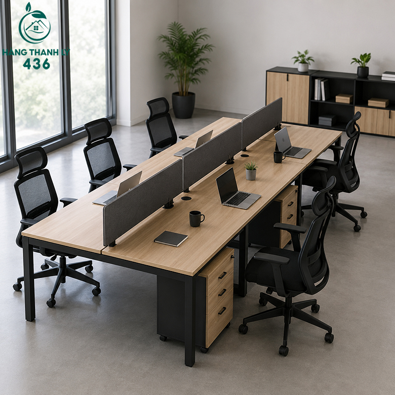 Top 9 Mẫu Cụm Bàn Làm Việc Thanh Lý Đẹp, Giá Tốt Tại TPHCM 15 Mẫu bàn làm việc 6 người cho phòng ban lớn