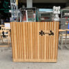 Quầy Thu Ngân Cũ 1M2 Ốp Nan Gỗ Trang Trí 1 quay thu ngan cu 1m2 op nan go trang tri 1