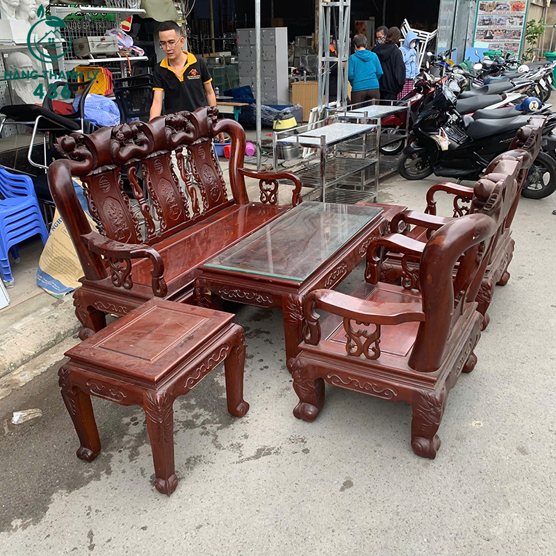Salon Gỗ Căm Xe Cũ Tay 12 Chạm Hoa Văn Đẹp 4 salon go cam xe cu tay 12 cham hoa van dep 1