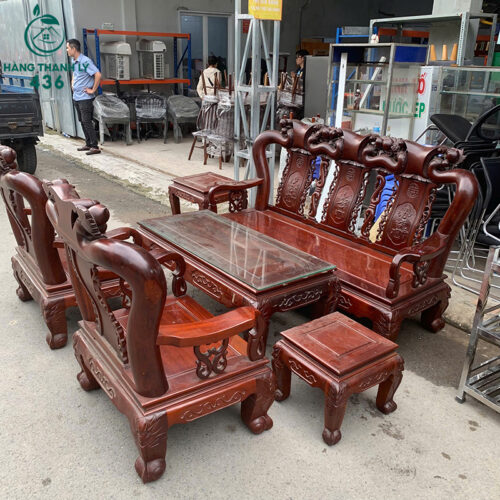 Salon Gỗ Căm Xe Cũ Tay 12 Chạm Hoa Văn Đẹp 2 salon go cam xe cu tay 12 cham hoa van dep 3
