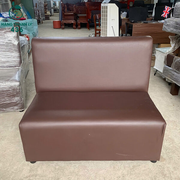 sofa bang boc da cu dai 1m mau nau 3